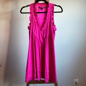 Pink Silk Mini Dress